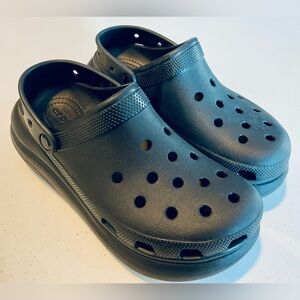 Crocs Crush Clog Platform Shoes Womens 10
Mens 8 Black Slip On Comfort Chunky
